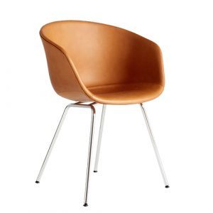 HAY About A Chair (AAC27) Cognac Silk Læder - Krom