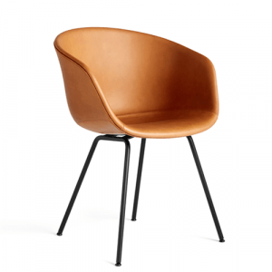 HAY About A Chair (AAC27) Cognac Silk Læder - Sort