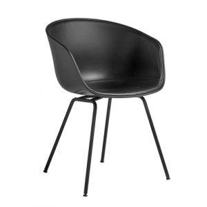 HAY About A Chair (AAC27) - Sort Silk Læder