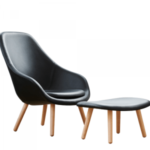 HAY About a Lounge Chair (AAL92) - California Læder - Sort - M.Skammel