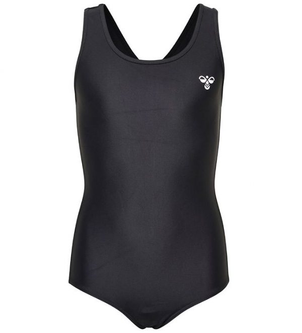 Hummel Badedragt - HMLNikoline - UV50+ - Sort m. Vinkler