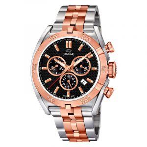JAGUAR Special Edition 2017 Executive chrono armbåndsur i rosa bicolor med sort skive