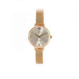 Jeweltime rosegold double dame ur