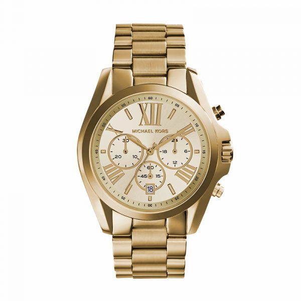 Michael Kors Bradshaw dameur i forgyldt med chronograph 42 mm