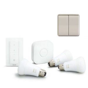 Niko lysdæmper & Philips Hue White Ambience Starter Kit