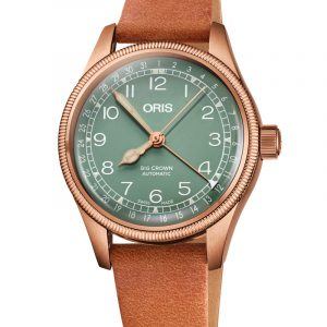 ORIS BIG CROWN POINTER DATE armbåndsur med grøn skive i bronze
