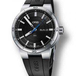 ORIS WILLIAMS TT1 Day Date automatik armbåndsur i stål med silicone rem