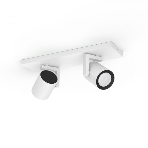 Philips Hue Argenta Plate/Spiral 2x5.7W 230V - Hvid