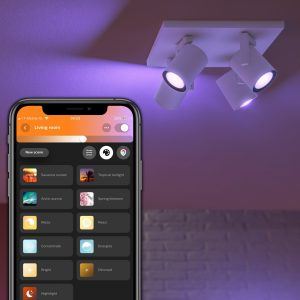 Philips Hue Argenta plate/spiral white 4x5.7W 230V