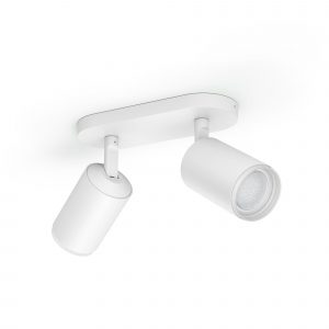 Philips Hue Fugato Plate/Spiral 2x5.7W 230V - Hvid