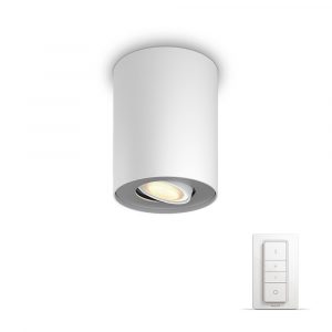 Philips Hue Pillar, Single Spot - Hvid