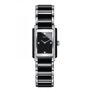 RADO Integral Superjubile dameur i sort keramik og stål med diamanter