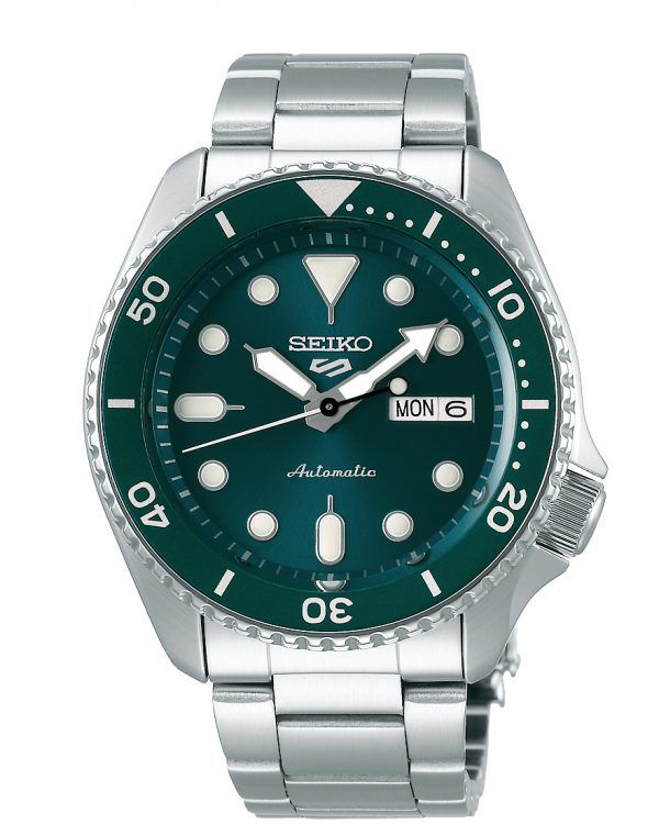 SEIKO 5 Sport herreur grøn med lænke, automatic