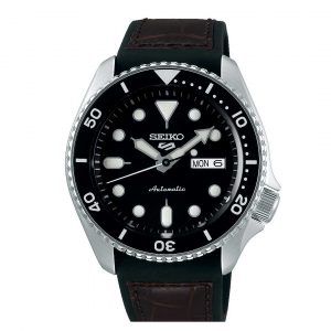 SEIKO 5 Sport herreur sort med rem, automatic