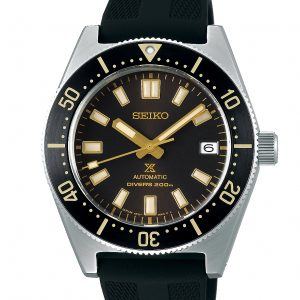 SEIKO Prospex automatic Dykkerur med sort urskive og gummirem