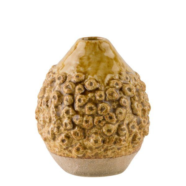 SINNERUP Dots stentøj vase H10 (CURRY ONESIZE)