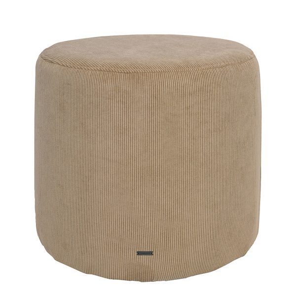 SINNERUP Fløjl høj puf H38 cm (BRUN ONESIZE)