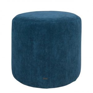 SINNERUP Fløjl høj puf H38 cm (DARK BLUE ONESIZE)