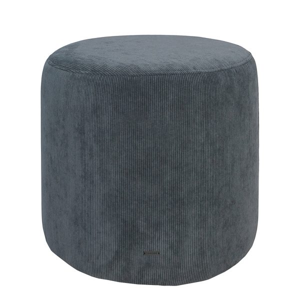 SINNERUP Fløjl høj puf H38 cm (GRÅ ONESIZE)