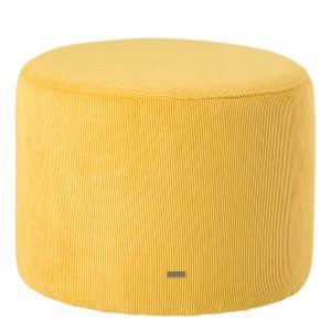 SINNERUP Fløjl puf H35 cm (GUL ONESIZE)