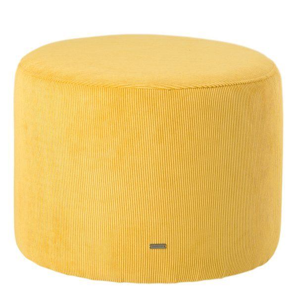SINNERUP Fløjl puf H35 cm (GUL ONESIZE)