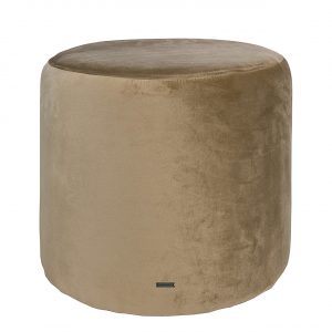 SINNERUP Velour høj puf H38 cm (BEIGE ONESIZE)
