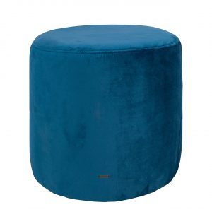 SINNERUP Velour høj puf H38 cm (PETROL ONESIZE)