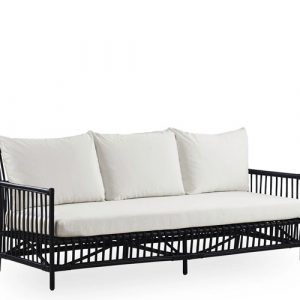 Sika Design Caroline Sofa - Sort - Inkl. Hynde+Puder - A652 - Off White