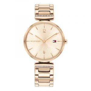 Tommy hilfiger Aria armbåndsur i rosa med lænke
