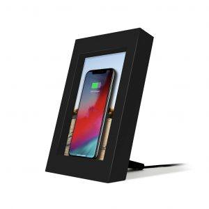 Twelve South PowerPic - Rammen som oplader din telefon trådløst - sort