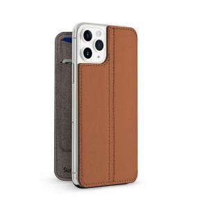 Twelve South SurfacePad for iPhone 11 Pro - Razor Thin nappa leather Cognac