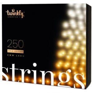 Twinkly 250LED GOLD Edition AWW BT+WiFi, Gen II