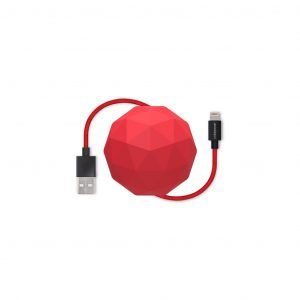 Usbepower COSMO Lightning - 1.2m Lightning cable with case Red