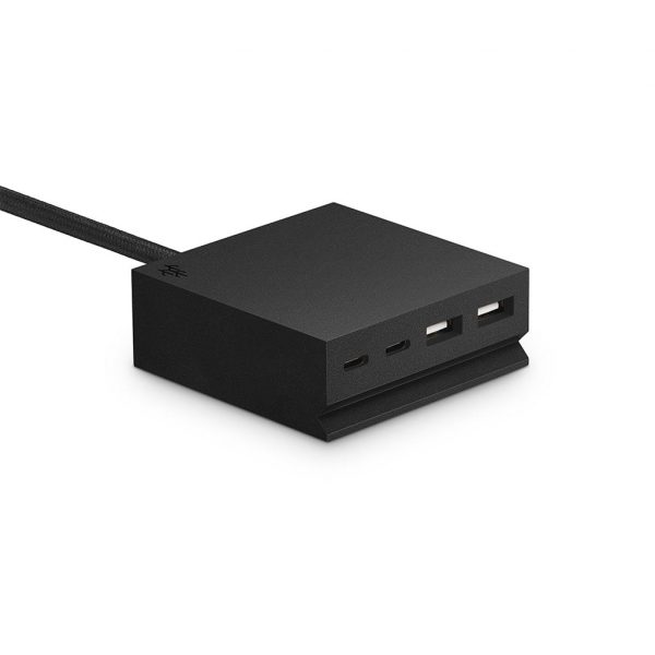Usbepower HIDE Mini+ Desktop with 2 USB-C and 2 regular USB-portar Black