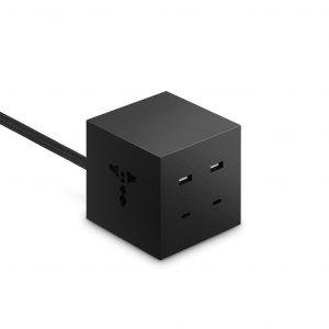 Usbepower ICON Multi Oplader m. 2 USB-C og 2 USB udgange- sort