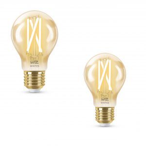 WiZ 7,5W A60 E27 Amber Vintagepære (2 stk)