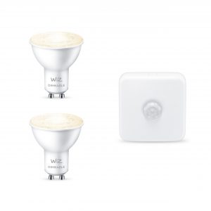 WiZ LED GU10 Pære Dæmpbar WW 5,5W + WiZ Bevægelsessensor