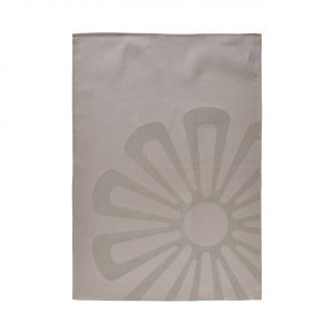 ZONE Viskestykke Taupe Brown Daisy