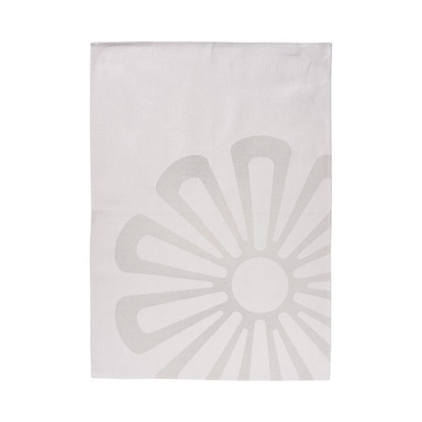 ZONE Viskestykke Warm Grey Daisy
