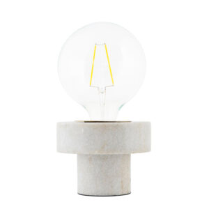 House Doctor Pin Bordlampe - Hvid Marmor