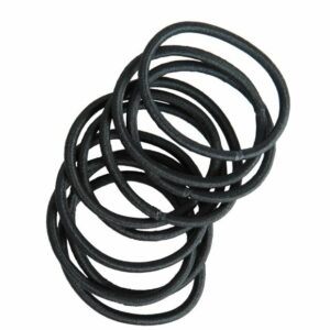 Basic black elastic hairband