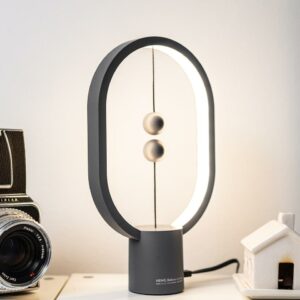 Mini Heng Balance Lampe - Oval - Lyse Grå